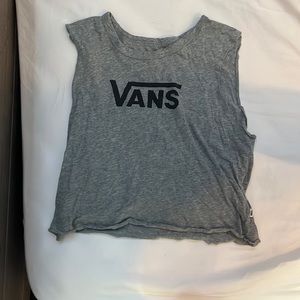 grey Vans tank